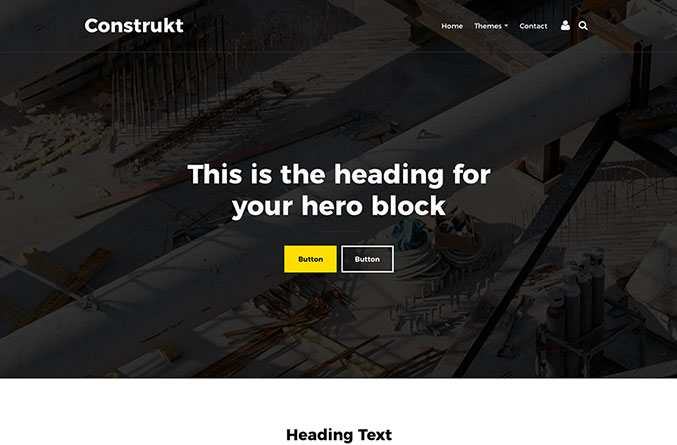 Construkt Website Template