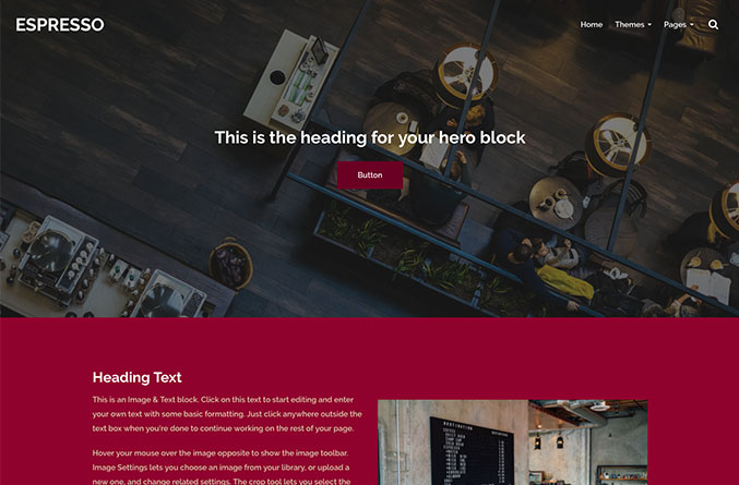 Espresso Website Template