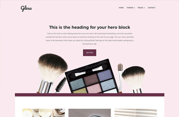 Gloss Website Template